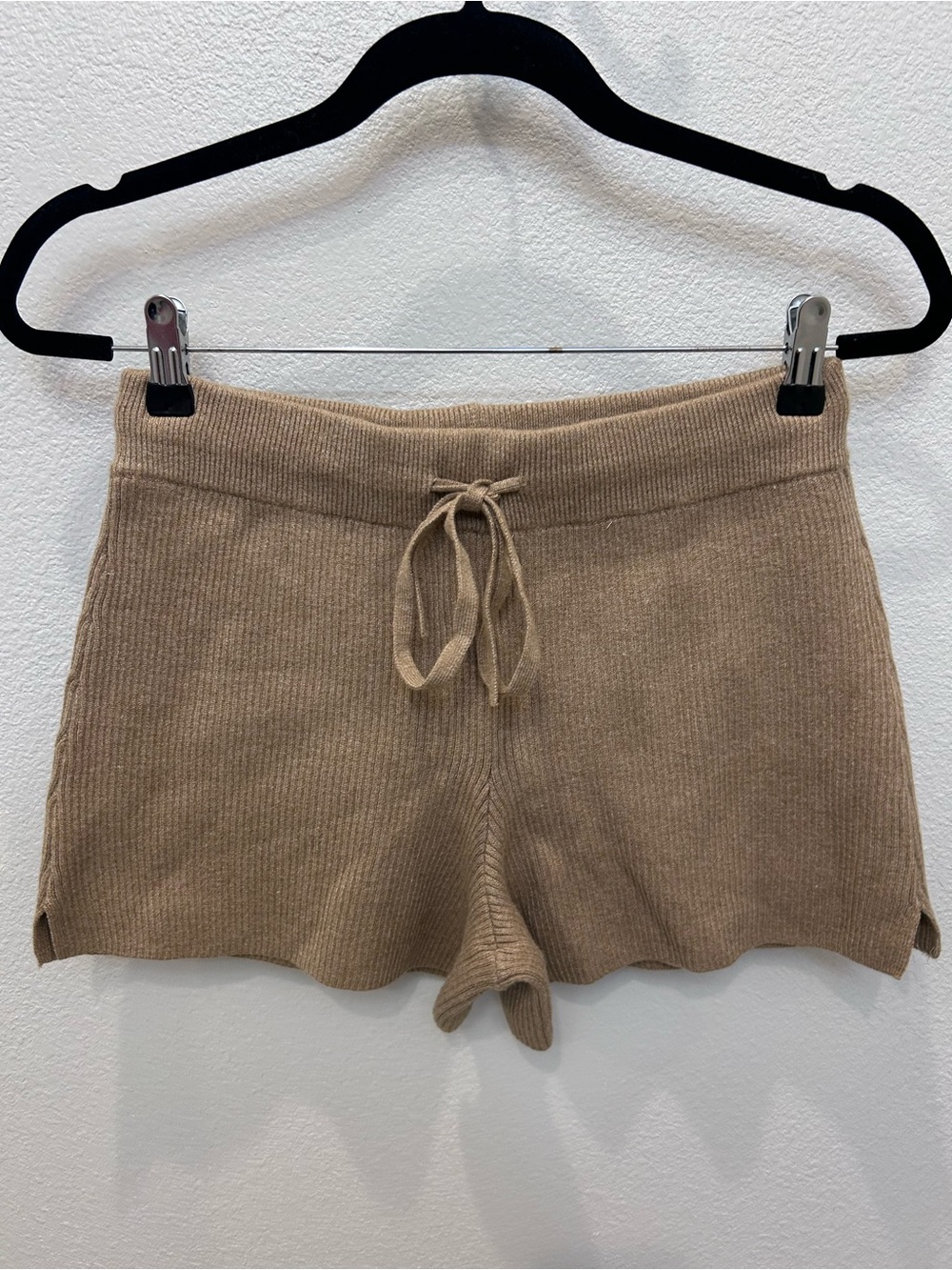 Abercrombie & Fitch Soft Ribbed Knit Drawstring Shorts